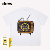 Drew T Shirts Lightning Print Cotton T-shirt