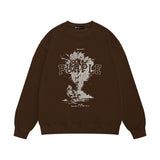 Purple Brand Sweatshirt Loose Crew Neck Sweater