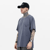 ERD T Shirts Retro Gradient Dyeing Short Sleeve T-shirt