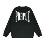 Purple Brand Long Sleeve T-Shirt Fashion Loose Long Sleeve Top