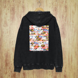 Purple Brand Distressed Hoodie Fashion Old Loose Hooded Sweater
