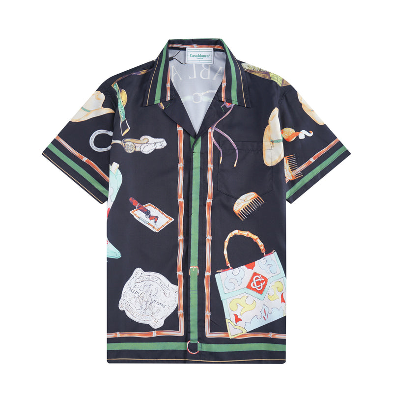 Casablanca Shirt Summer Print Cardigan Shirt