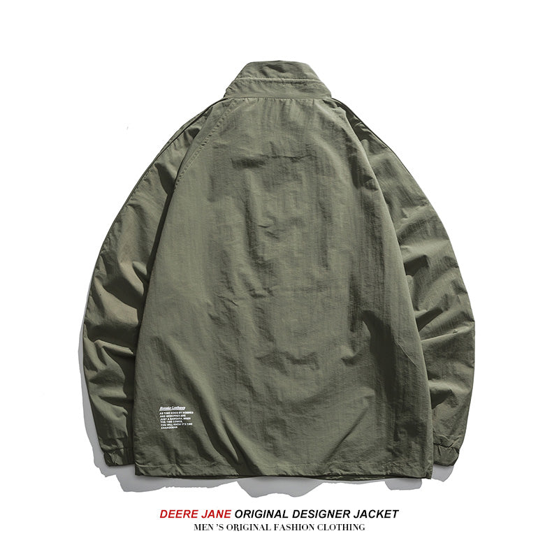 Men Jacket Spring Coat Men Spring and Autumn Loose All-Matching