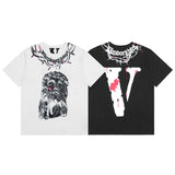 Vlone T Shirts Short-Sleeved Men's and Women's High Street Bottoming Shirt T-shirt