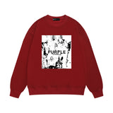 Purple Brand Sweatshirt Loose Crew Neck Sweater