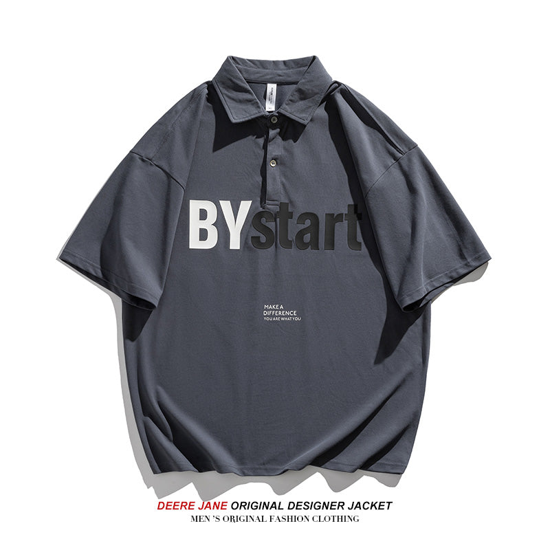 Men T-Shirts Summer Short Sleeve Loose All-Match Casual T-shirt