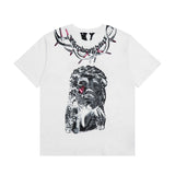 Vlone T Shirts Short-Sleeved Men's and Women's High Street Bottoming Shirt T-shirt