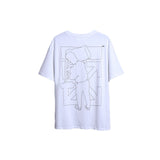 Paint Flower Pattern on the Back of Ow T Shirts for Men and Women