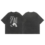 Mens Vintage T-Shirts Saint Michael High Street T-Shirt Washed and Old Short Sleeves