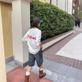 Mens Vintage T-Shirts Vintage Washing T-Shirt Minnie Casual Short Sleeves