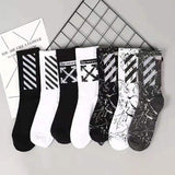 OFF OW whtie Socks XX stripe pattern