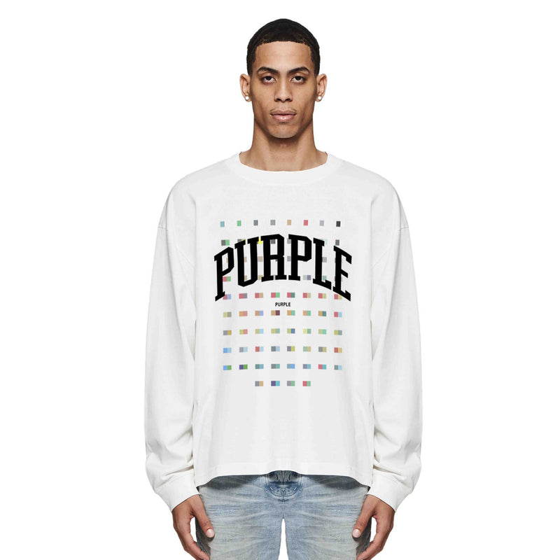 Purple Brand Long Sleeve T-Shirt Fashion Loose Long Sleeve Top