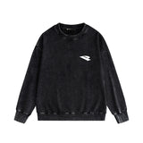 Purple Brand Distressed Sweatshirt Retro Vintage Crew Neck Sweater