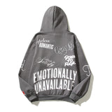 Kanye West Sunday Service Hoodie Eu Heart Vintage Distressed Puff Print Logo Hooded Sweater