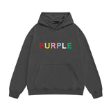 Purple Brand Hoodie Fashion Loose Hooded Sweater