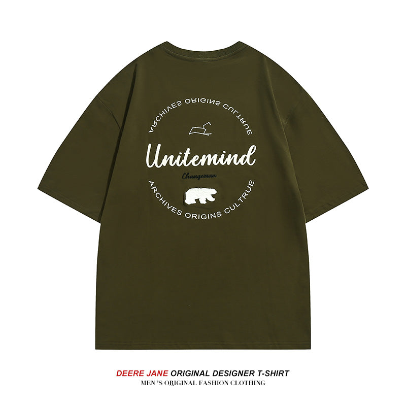 Men's T-Shirts Summer Short-Sleeved T-shirt Men's Loose All-Match Casual