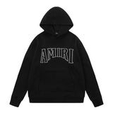 Amiri Hoodie AMI Letter logo print pullover hooded sweater for men and women