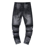 Amiri Jeans Ripped Patch Slim Fit Casual Denim Trousers