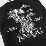 Amiri Jacket AMI Angel Ares Baseball Jacket Jacket Men's and Women's