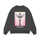 Purple Brand Sweatshirt Loose Crew Neck Sweater
