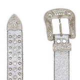 Hip-hop punk rhinestone belt punk style