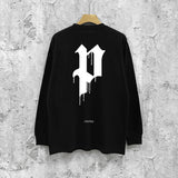Purple Brand Long Sleeve T-Shirt Fashion Loose Long Sleeve Top