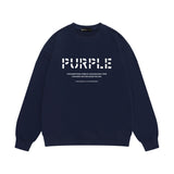 Purple Brand Sweatshirt Loose Crew Neck Sweater