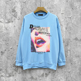 Purple Brand Sweatshirt Loose Crew Neck Sweater