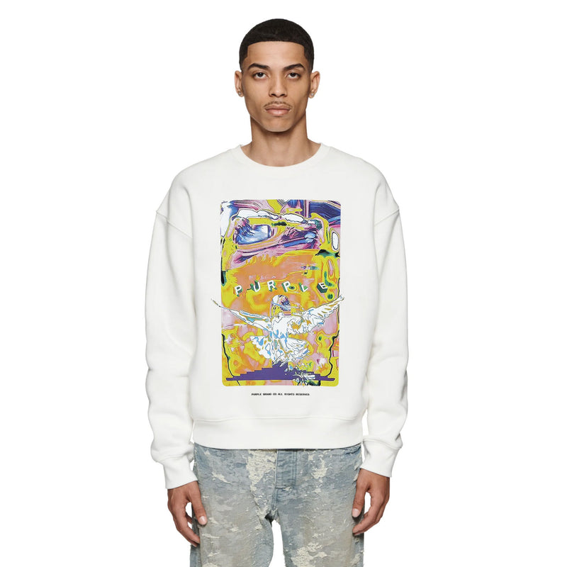 Purple Brand Sweatshirt Loose Crew Neck Sweater