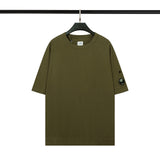 Cp Company T Shirts Men's Cotton Embroidered Casual Crew Neck