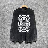 Purple Brand Distressed Long Sleeve Shirt Fashion Distressed Loose Long-sleeved Top