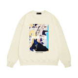 Purple Brand Sweatshirt Loose Crew Neck Sweater