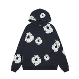Denim Tears Outfit:Hoodie/Sweatpants (Separate Purchase Options) Loose Hooded Sweatshirt Casual Sweatpants