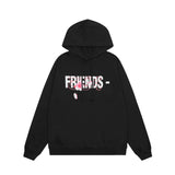 Vlone Hoodie Autumn and Winter Flowers Big V Letter Pullover Hooded