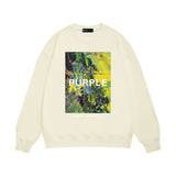 Purple Brand Sweatshirt Loose Crew Neck Sweater