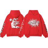 Hellstar Outfit: Hoodie/Sweatpants (Separate Purchase Options) Sweater Drawstring Loose