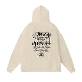 Stussy Hoodie Fall/Winter Fleece Hooded Sweater