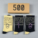 Men socks long tube graffiti