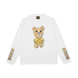 Drew House Sweatshirts Unisex Cartoon Bear Crew Neck Loose Sweater