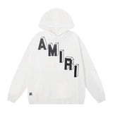 Amiri Hoodie Letter Print Hooded Sweater Loose