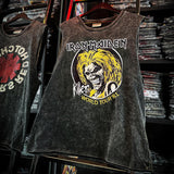 Pearl Jam T Shirts Doors Ramones Rock Washed Vintage Tank Top Cotton Sleeveless T-Shirt(Part1)
