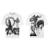 Men Vintage T-Shirts Saint Michael Tee Saint Tears