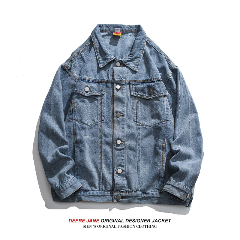 Men Jacket Spring Denim Jacket Men's Couple Loose Top