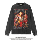 Nba Long Sleeve Shirt Autumn and Winter Long Sleeve T-shirt Same Style for Men and Women