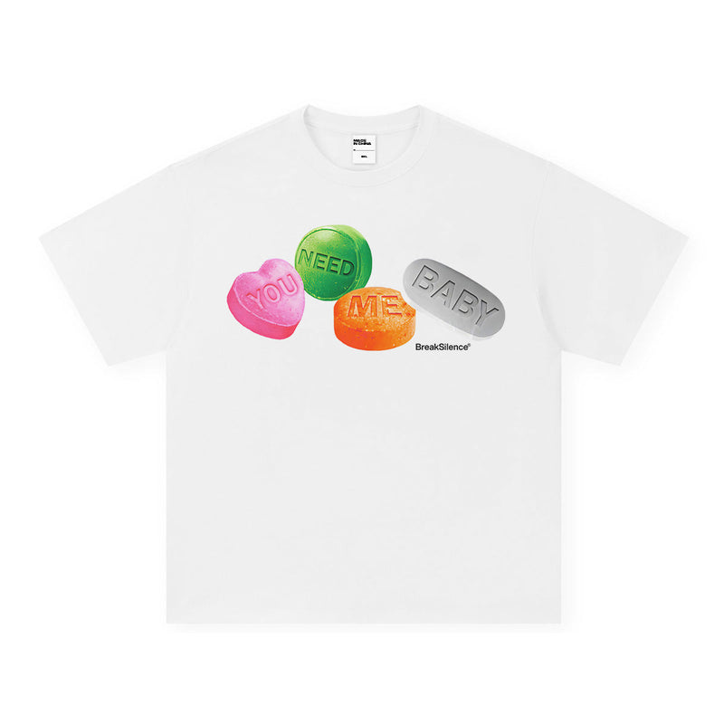 Vintage T-shirts Street Print Short Sleeve T-Shirt Cotton Long Sleeve