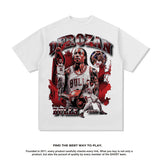 Nba T Shirt Printed Short-Sleeved T-shirt Loose Shoulder Summer Fashion Brand Top Men