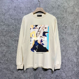 Purple Brand Long Sleeve T-Shirt Fashion Loose Long Sleeve Top