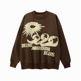 Jesus Is King T Shirt Big Talker Fashion Brand High Street Casual Loose Couple Fog round Neck Sweater Ins