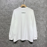 Purple Brand Long Sleeve T-Shirt Fashion Loose Long Sleeve Top