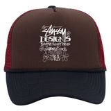 Stussy Hat Sun Cap Summer Print Baseball Cap Casual Sun Cap Outdoor